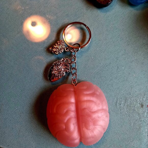 Oddity Brain Keychain For The Strange And Unusual by OCD Vampire - Picture 1 of 5